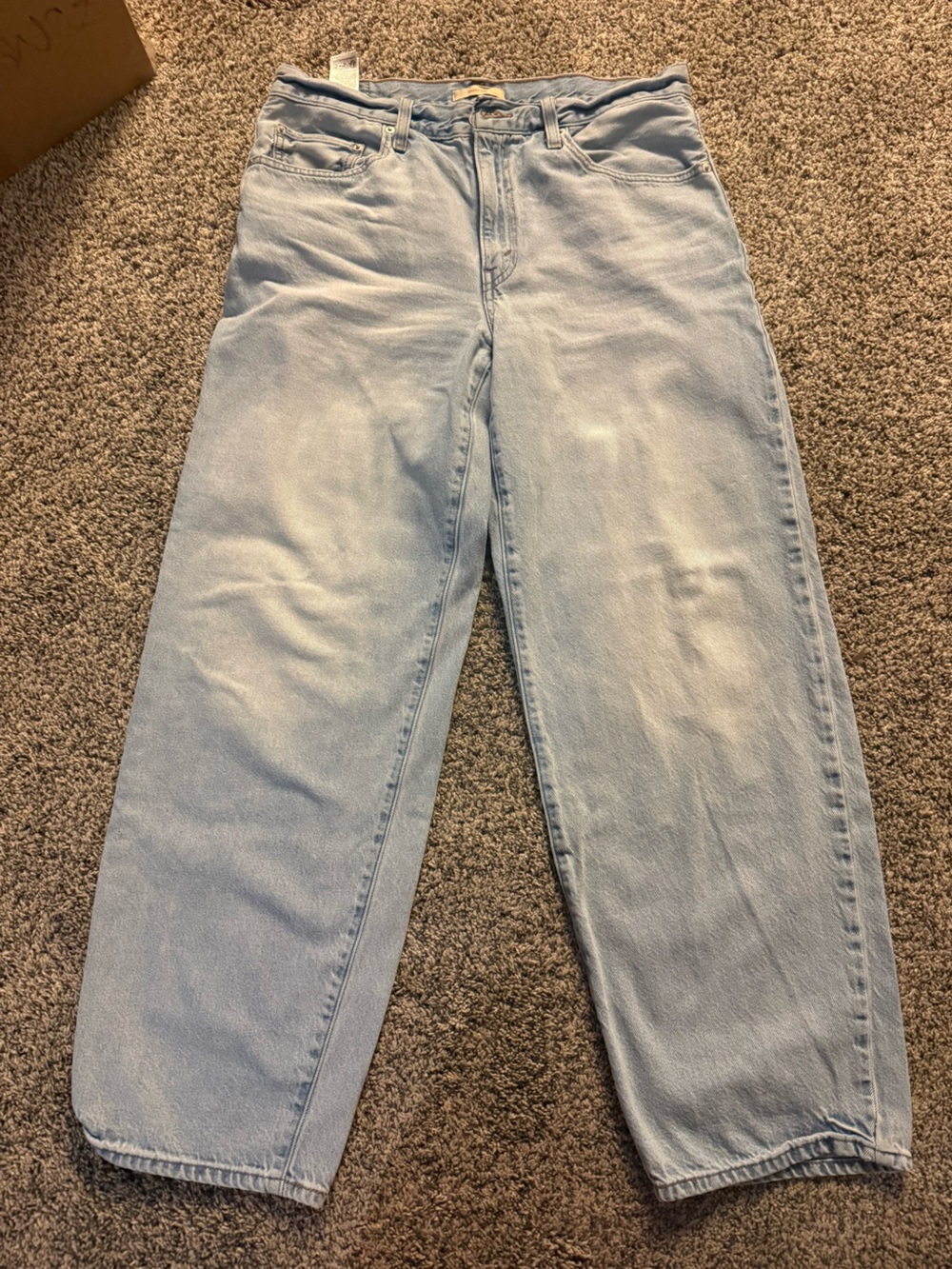 Levi's Light Blue Baggy Dad Jeans